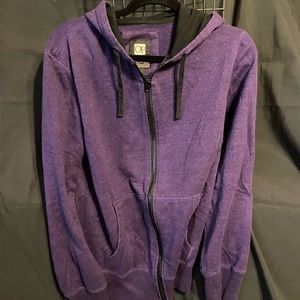 Purple zipper sweater